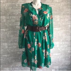 Old Navy Women’s Green Floral Dress